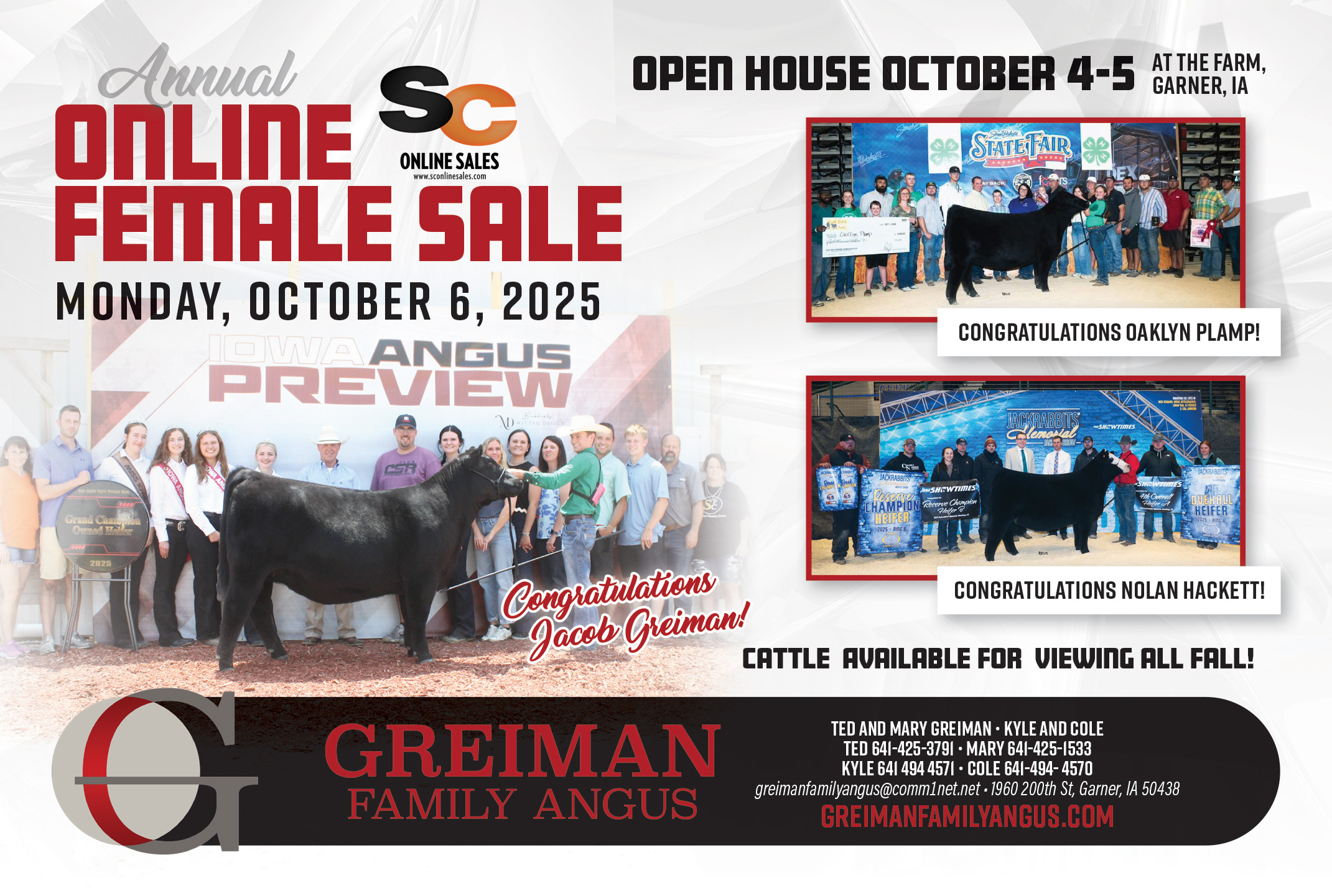 Greiman Fall 2025 Ad